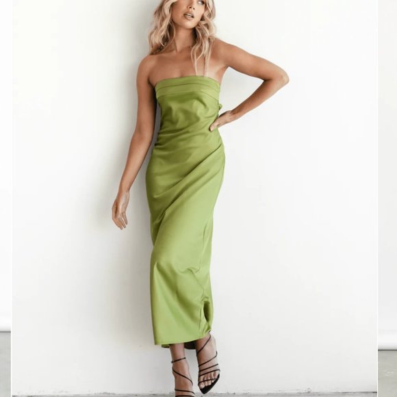 Olive Midi Dress - Picture 1 of 5